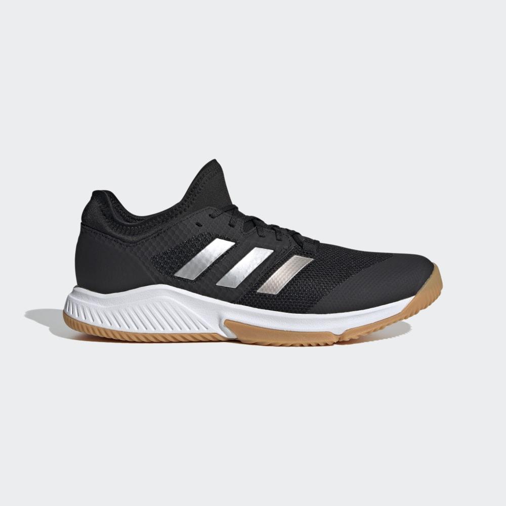 Adidas Men's Court Team Bounce Trainers Black/Silver Metal/White Ireland EF2642